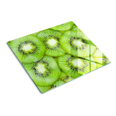 Tabla de cortar de cristal rodajas de kiwi