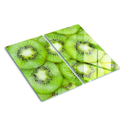 Tabla de cortar de cristal rodajas de kiwi