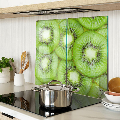 Tabla de cortar de cristal rodajas de kiwi
