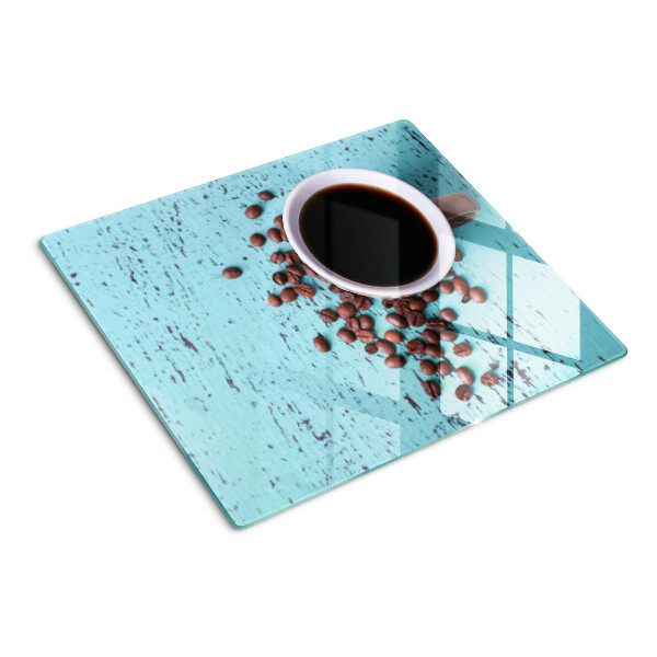 Tabla para cortar Café y granos de café