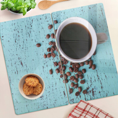 Tabla para cortar Café y granos de café