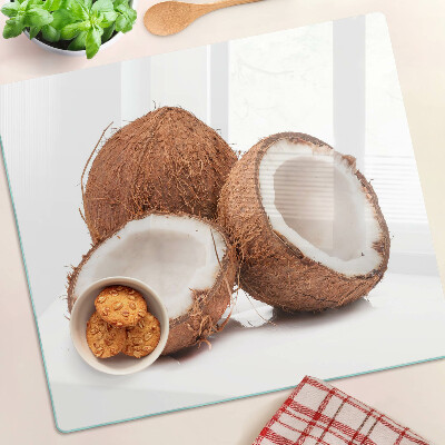 Tabla de cortar de cristal Moscas del coco