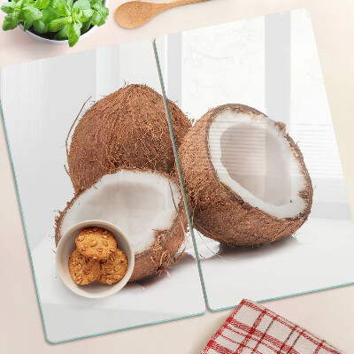 Tabla de cortar de cristal Moscas del coco