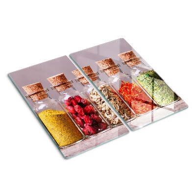 Tabla para cortar Especias en frascos de vidrio