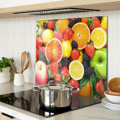 Tabla de cortar de cristal Frutas y bayas tropicales