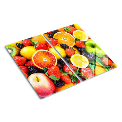 Tabla de cortar de cristal Frutas y bayas tropicales