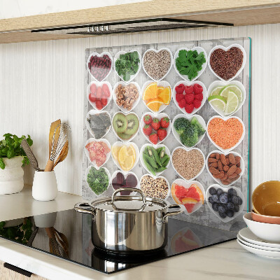 Tabla para cortar Frutas y verduras en corazones