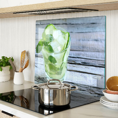Tabla de cortar de cristal Cóctel refrescante con menta