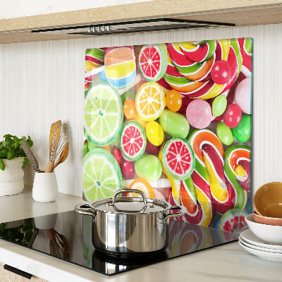 Tabla para cortar Dulces caramelos y frutas
