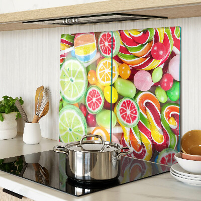 Tabla para cortar Dulces caramelos y frutas