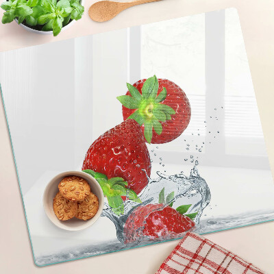 Tabla para cortar Fresas en agua