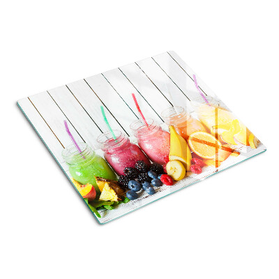 Tabla de cortar de cristal Cócteles de frutas con aditivos