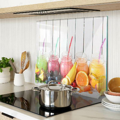 Tabla de cortar de cristal Cócteles de frutas con aditivos
