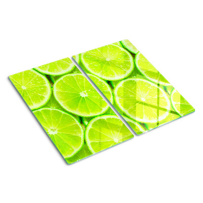 Tabla de cortar de cristal rodajas de lima