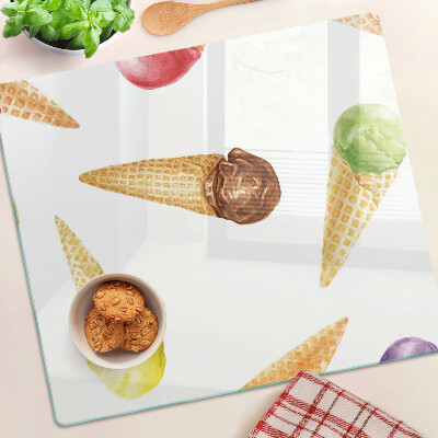 Tabla para cortar Helado en cono de waffle