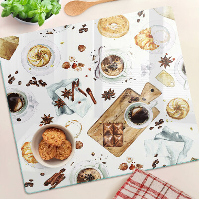 Tabla para cortar Delicias de café y productos horneados