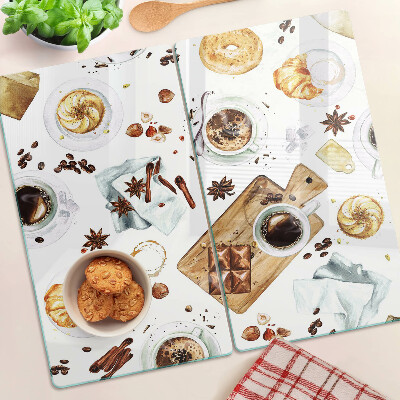 Tabla para cortar Delicias de café y productos horneados