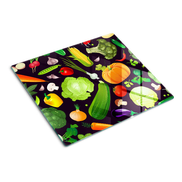 Tabla de cortar de cristal Verduras y hierbas