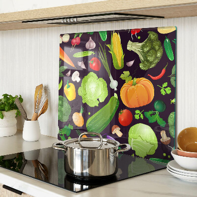 Tabla de cortar de cristal Verduras y hierbas