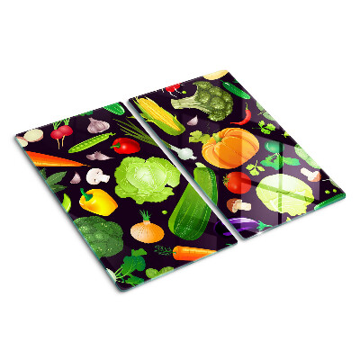Tabla de cortar de cristal Verduras y hierbas