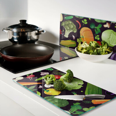 Tabla de cortar de cristal Verduras y hierbas