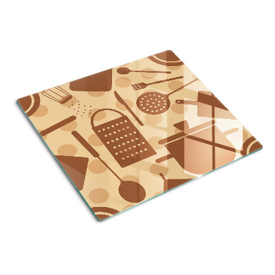 Tabla de cortar de cristal Accesorios de cocina retro