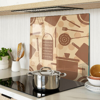 Tabla de cortar de cristal Accesorios de cocina retro