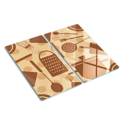 Tabla de cortar de cristal Accesorios de cocina retro