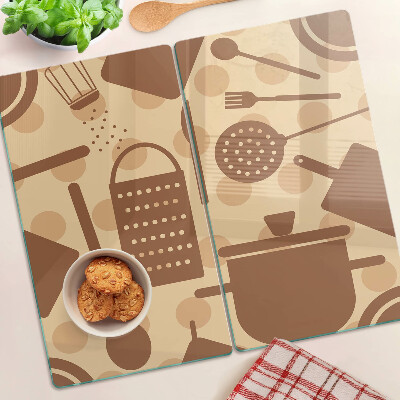 Tabla de cortar de cristal Accesorios de cocina retro