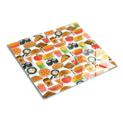 Tabla para cortar Tema de comida y snacks