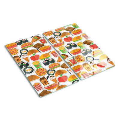 Tabla para cortar Tema de comida y snacks