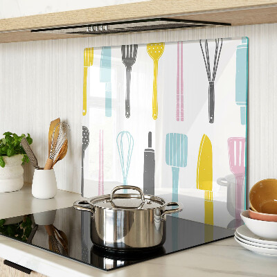 Tabla de cortar de cristal Utensilios de cocina en colores pastel