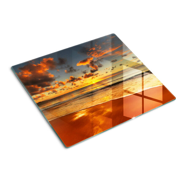 Tabla para cortar Puesta de sol sobre el mar