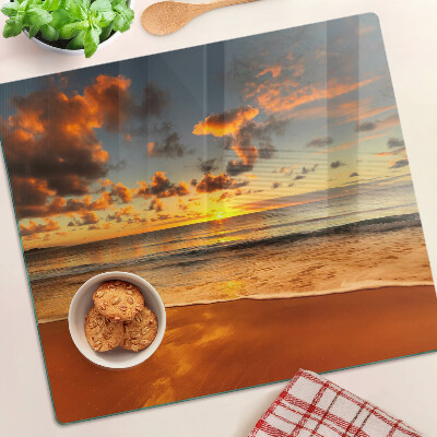 Tabla para cortar Puesta de sol sobre el mar
