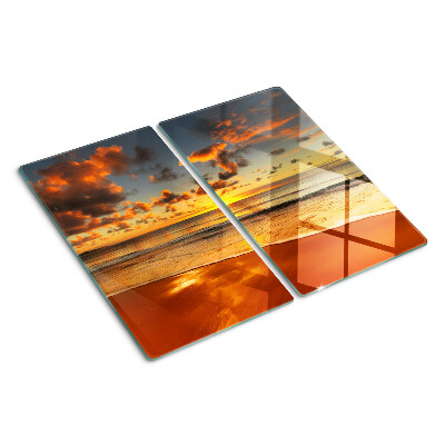 Tabla para cortar Puesta de sol sobre el mar