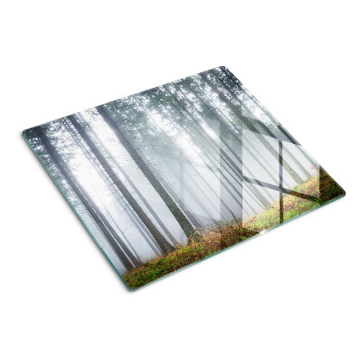 Tabla de cortar de cristal Bosque brumoso