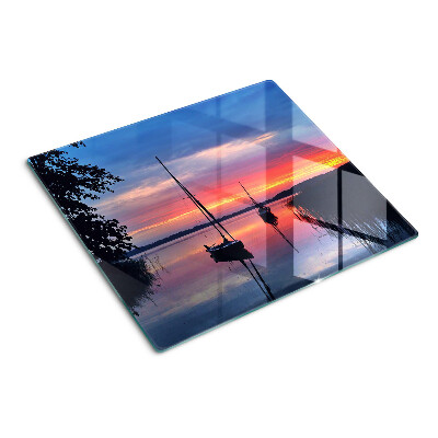 Tabla para cortar Puesta de sol sobre el lago