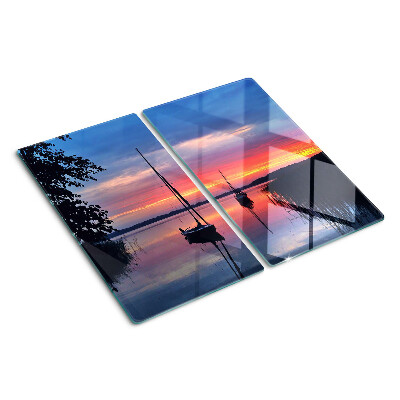 Tabla para cortar Puesta de sol sobre el lago