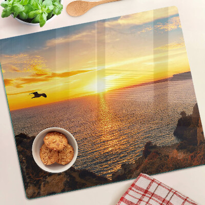Tabla para cortar Puesta de sol sobre el mar