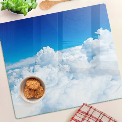 Tabla de cortar de cristal Cielo con nubes