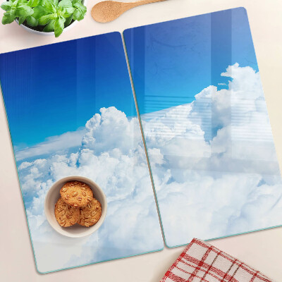Tabla de cortar de cristal Cielo con nubes