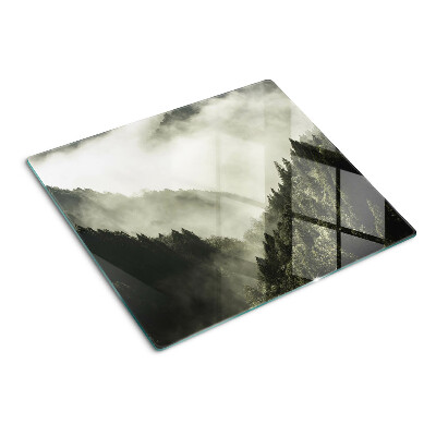 Tabla para cortar Paisaje de montaña con niebla