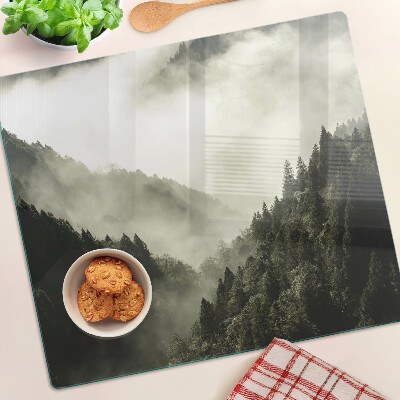 Tabla para cortar Paisaje de montaña con niebla