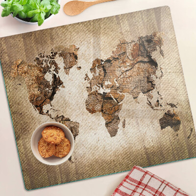Tabla para cortar Mapa del mundo antiguo