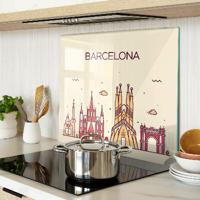 Tabla de cortar de cristal Barcelona y su arquitectura