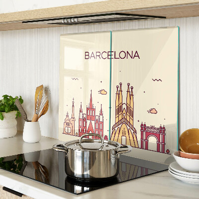 Tabla de cortar de cristal Barcelona y su arquitectura