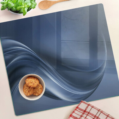 Tabla para cortar Ondas en tonos de azul