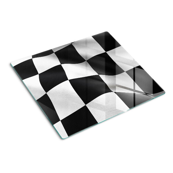 Tabla para cortar Tablero de ajedrez en blanco y negro