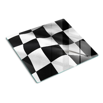Tabla para cortar Tablero de ajedrez en blanco y negro
