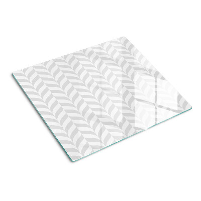 Tabla de cortar de cristal Hojas en patrones ondulados
